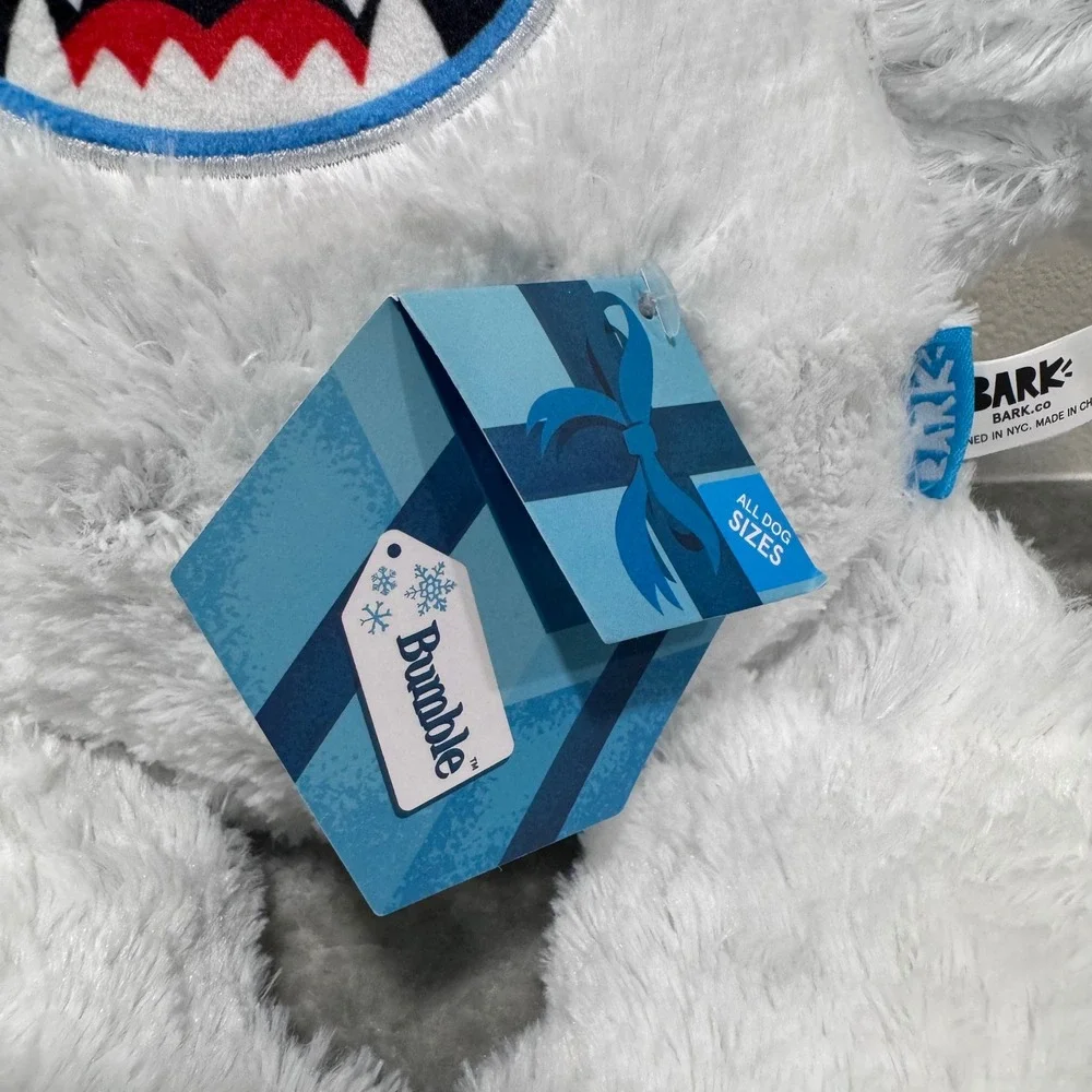 BarkBox Bumble Abominable Snow Monster Plush Dog Toy Rudolph Christmas White